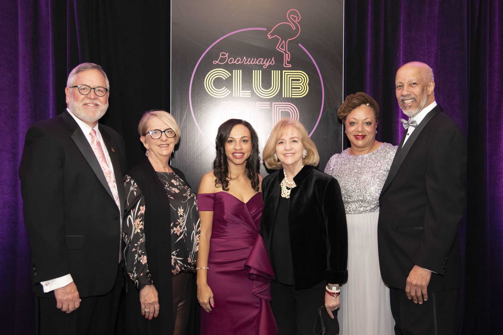 John and Marilyn Beatty, Opal Jones, Mayor Lyda Krewson, Marjorie Melton, Michael Smith